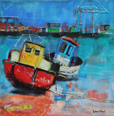 Two Jolly Fishing Boats, 2012 by Sylvia Paul